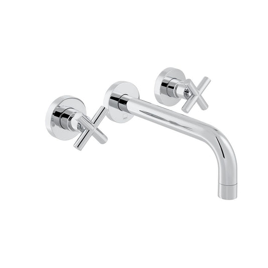 VADO Elements Wall Mounted Basin Mixer 200mm Spout - Chrome