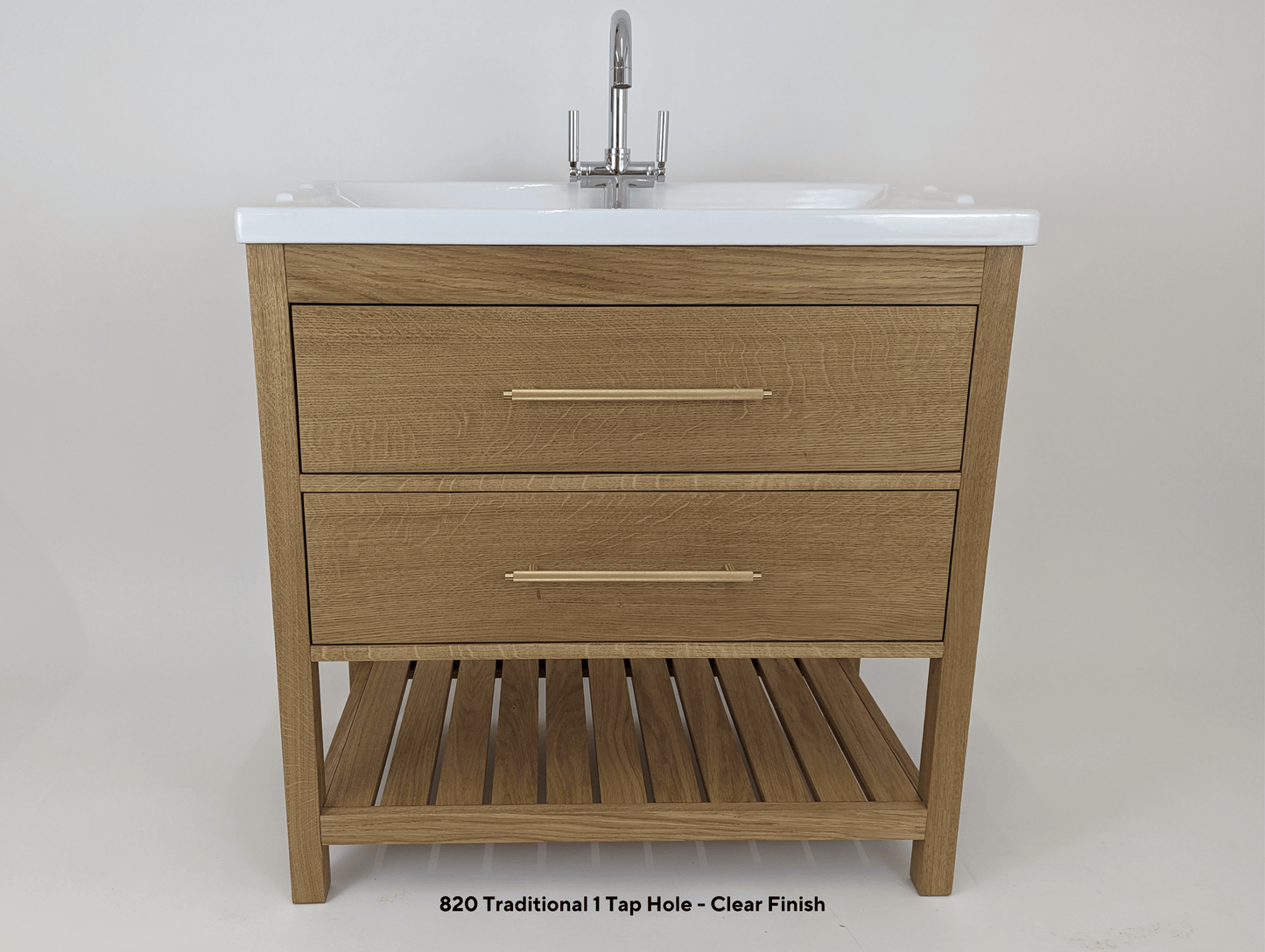 Westbourne Oak Bathroom Vanity Unit