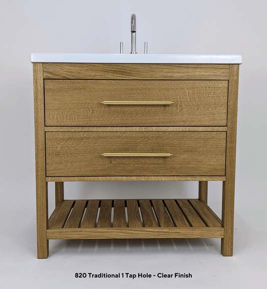 Westbourne Oak Bathroom Vanity Unit
