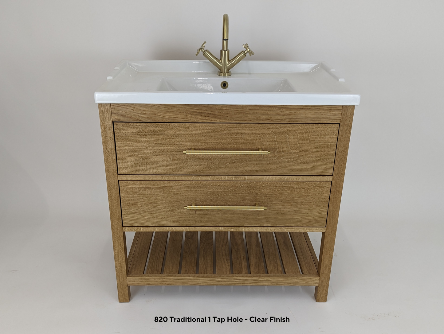 Westbourne Oak Bathroom Vanity Unit