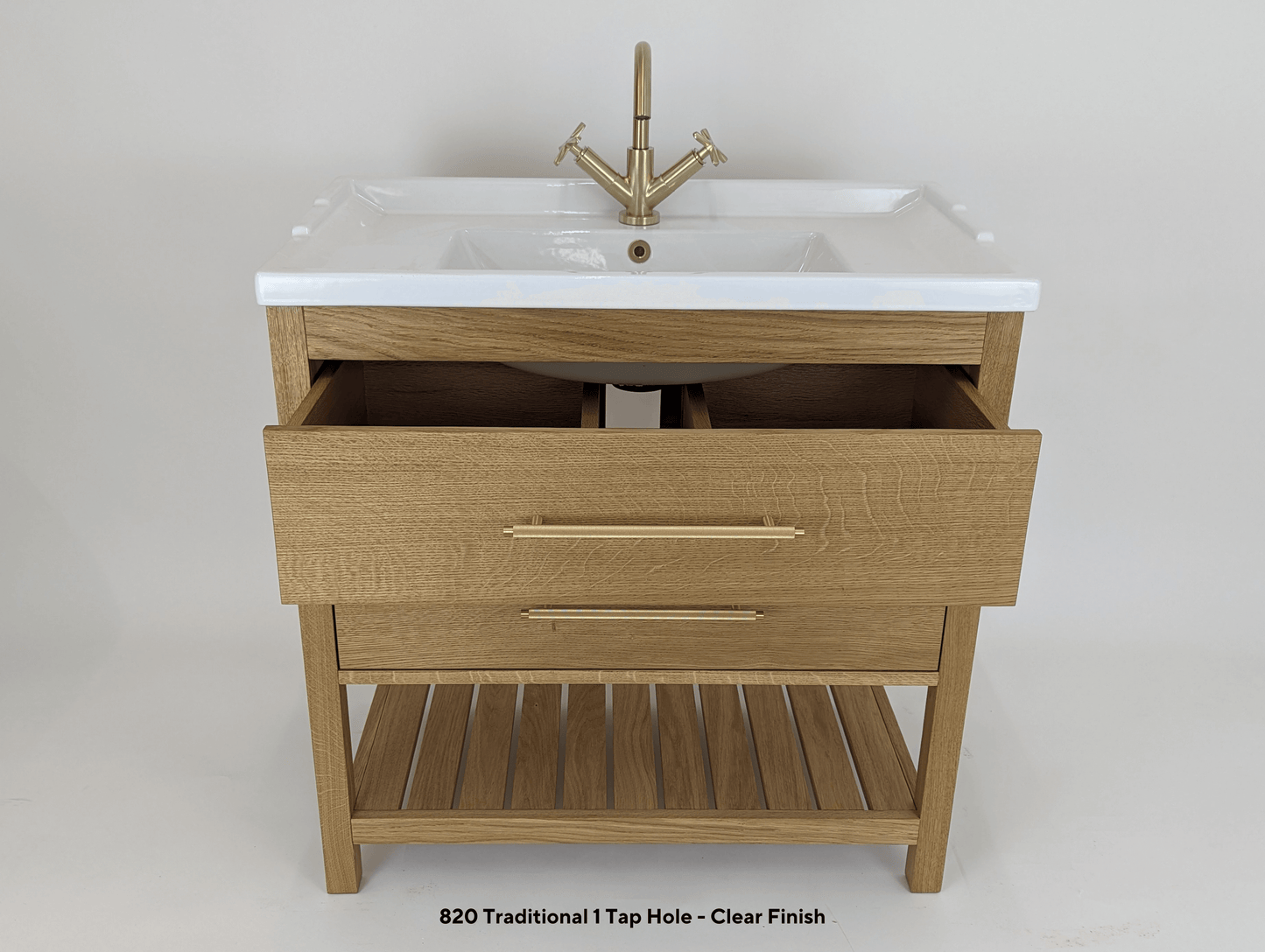 Westbourne Oak Bathroom Vanity Unit
