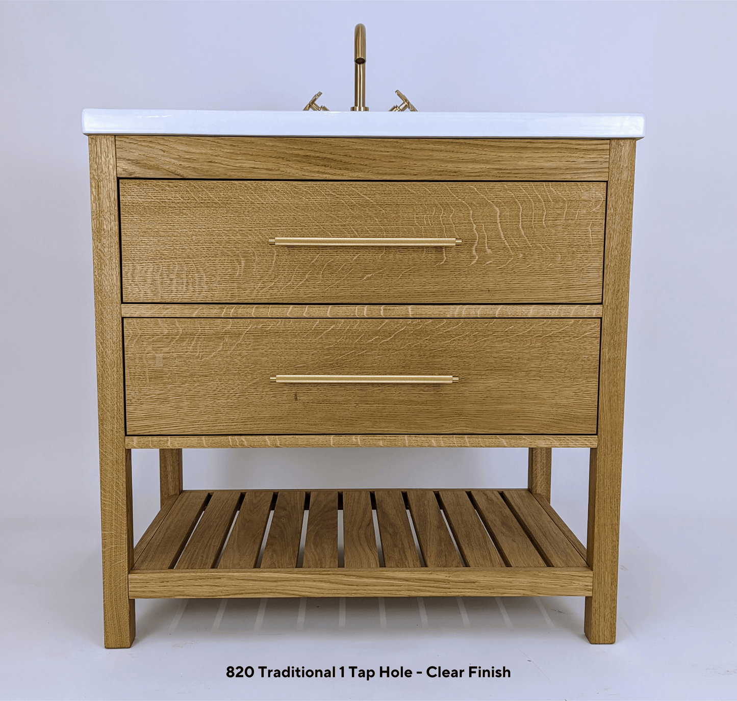Westbourne Oak Bathroom Vanity Unit