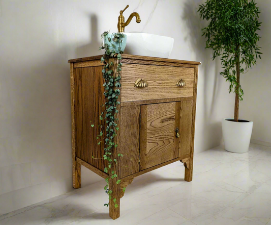 Montpelier Oak Bathroom Vanity Unit
