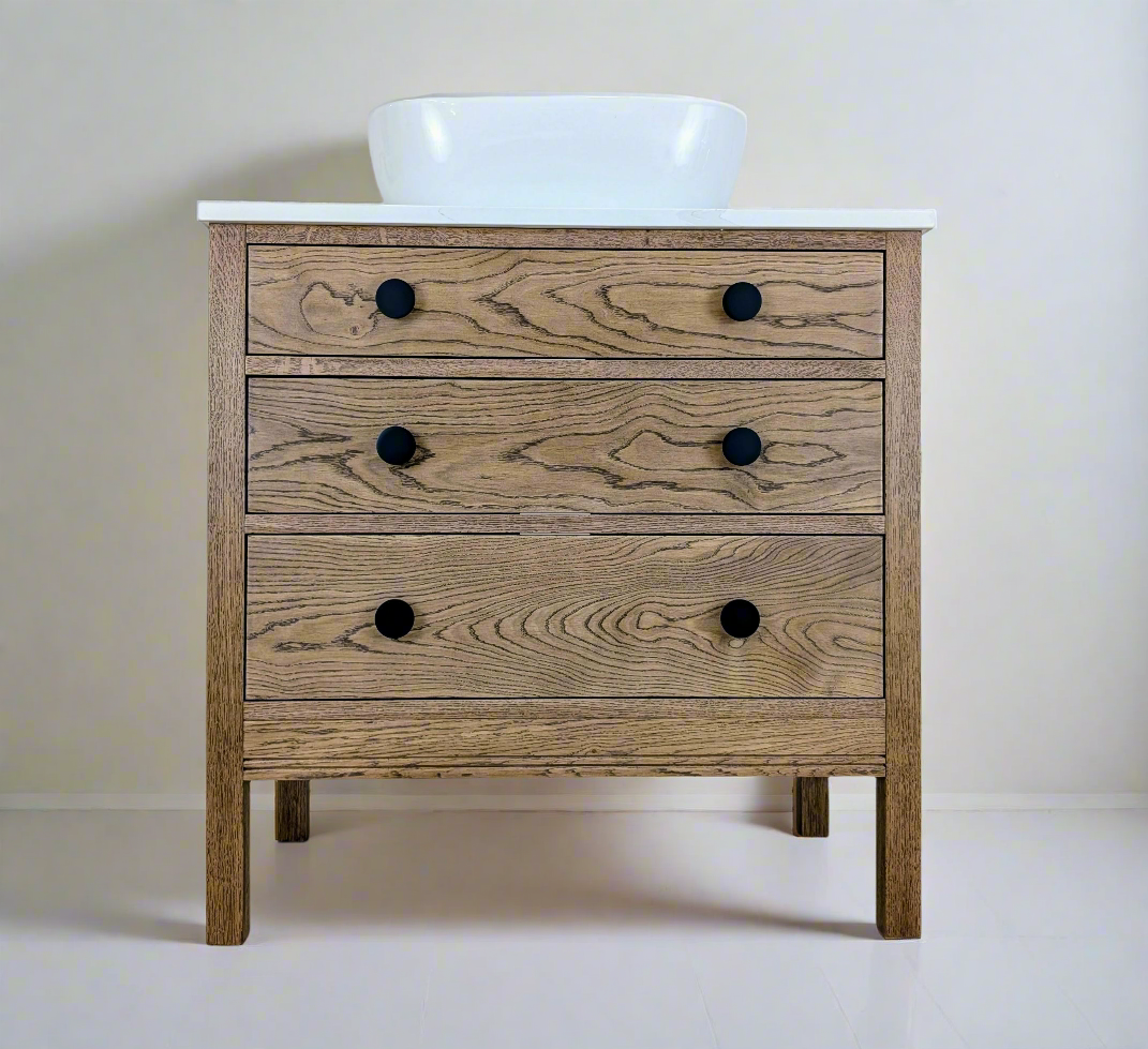 Hanover Oak Bathroom Vanity Unit