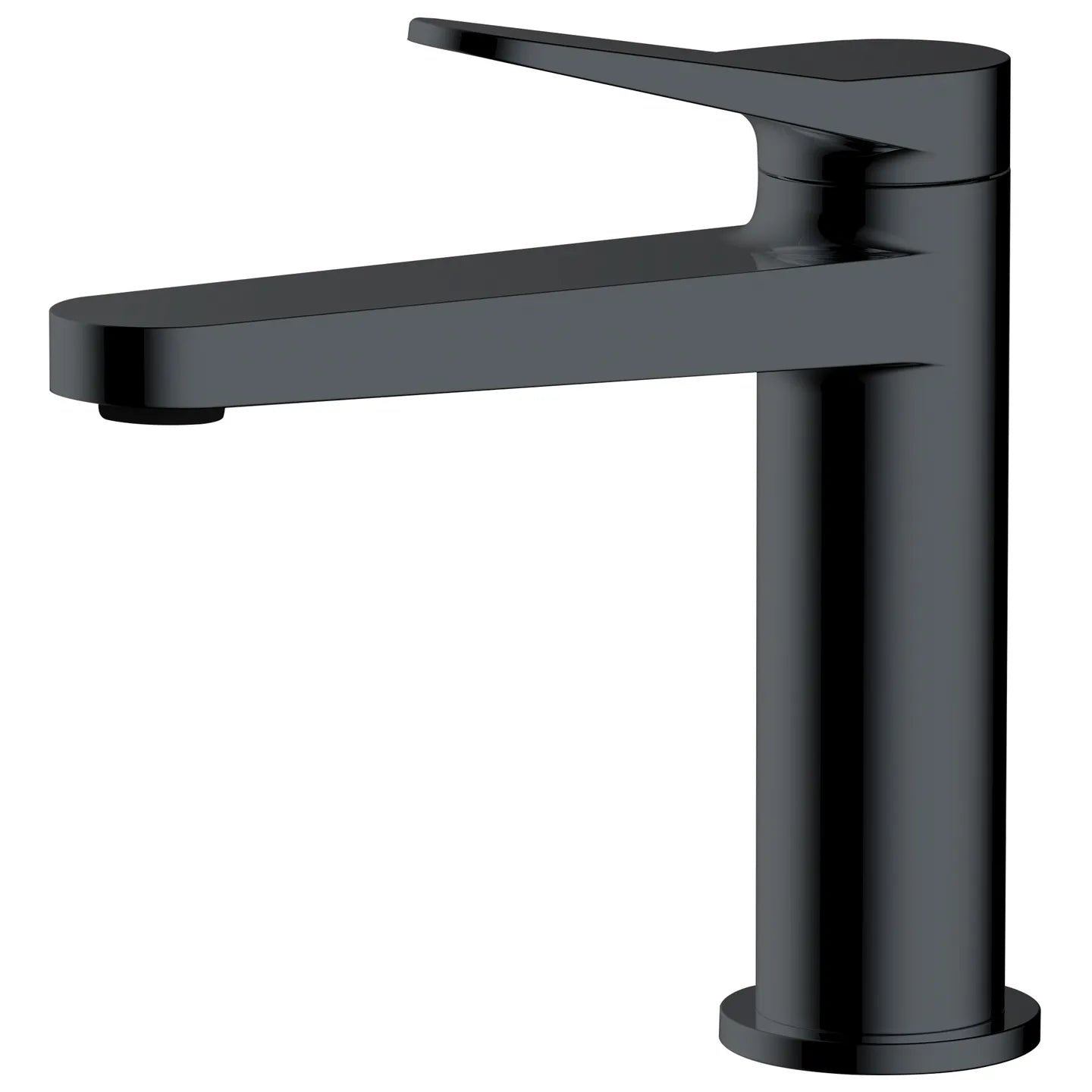 RAK Petit Round Standard Basin Mixer Black