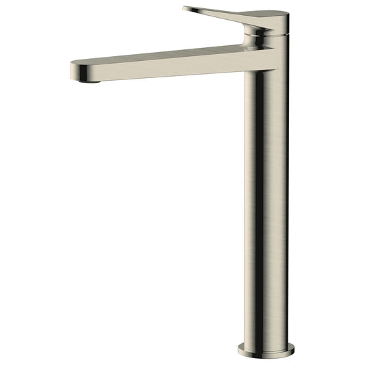 RAK Petit Round Tall Basin Mixer Brushed Nickel