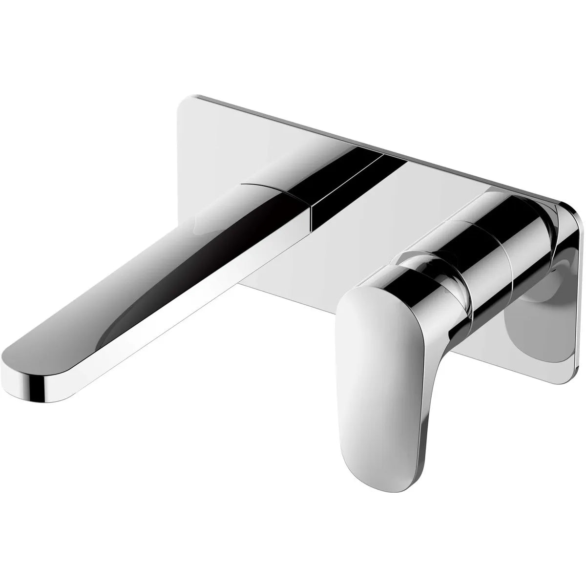 RAK Portofino Wall Mounted Basin Mixer Tap with Back Plate - Chrome