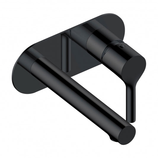 RAK Sorrento Wall Mounted Basin Mixer Tap with Back Plate - Black