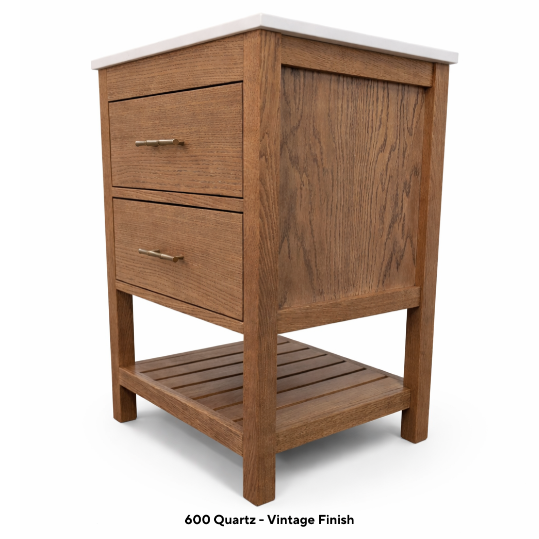 Westbourne Oak Bathroom Vanity Unit