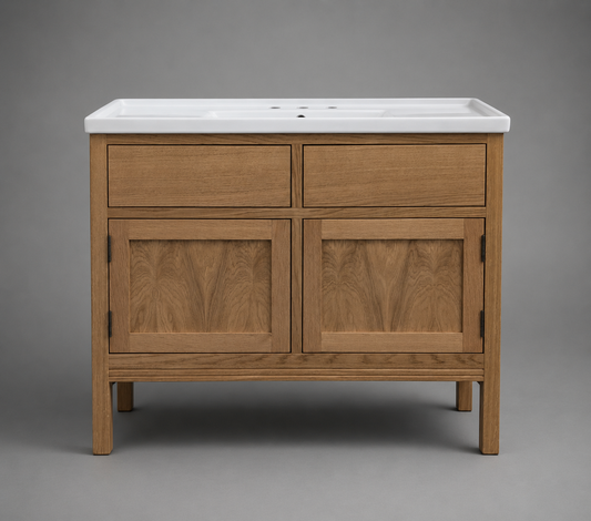 1020mm Palmeira Oak Bathroom Vanity Unit