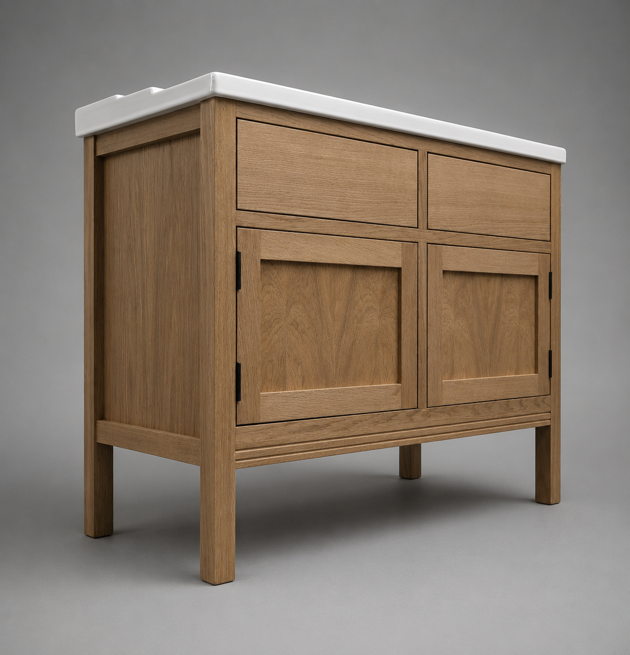 1020mm Palmeira Oak Bathroom Vanity Unit