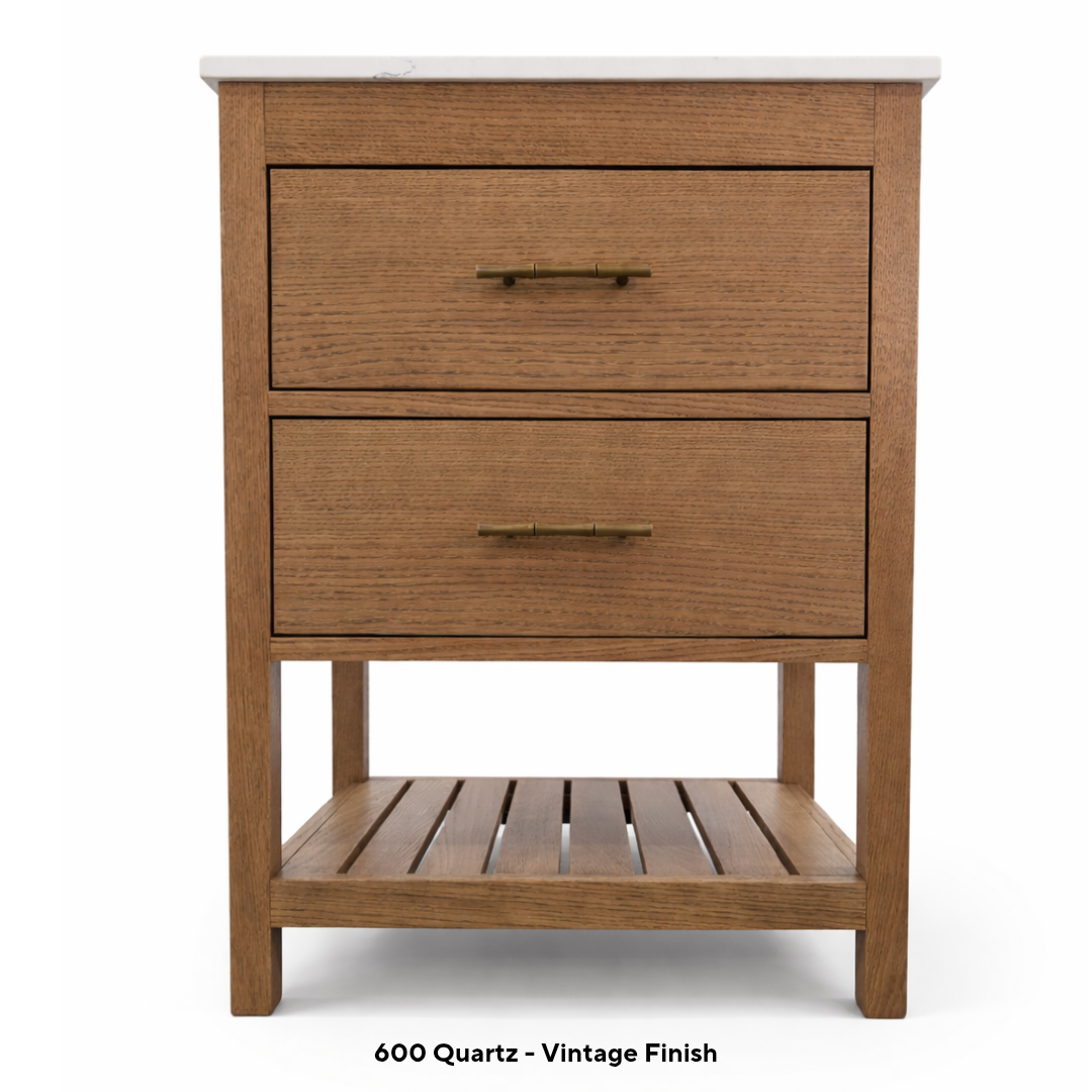 Westbourne Oak Bathroom Vanity Unit