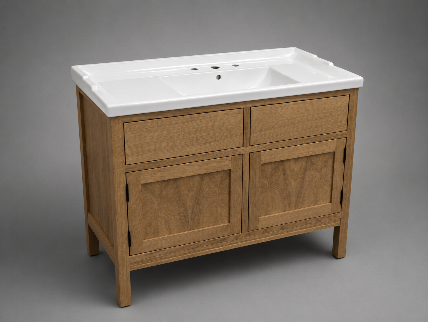 1020mm Palmeira Oak Bathroom Vanity Unit
