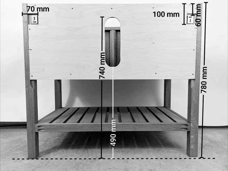 Adelaide Oak Vanity Unit UK Handmade