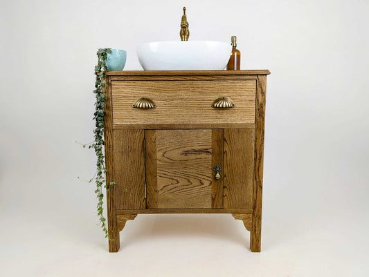 Montpelier Oak Bathroom Vanity Unit