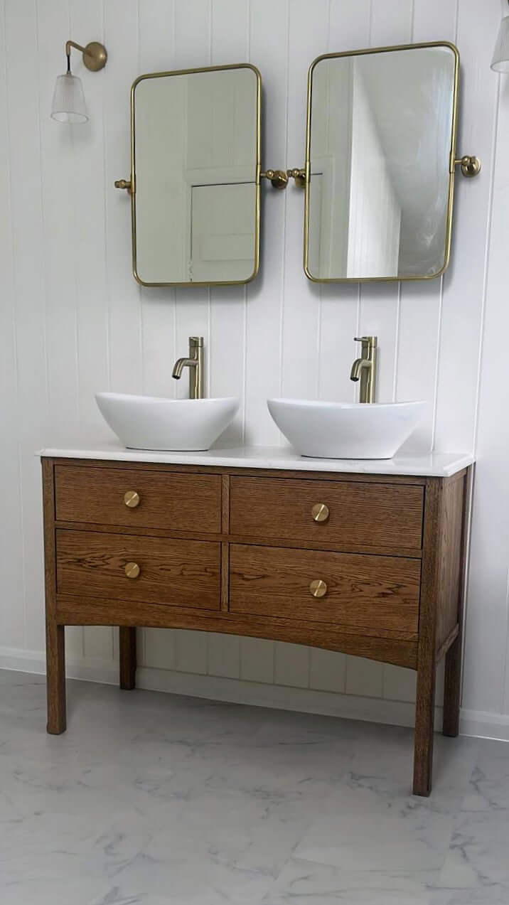 Walsingham Oak Bathroom Vanity Unit