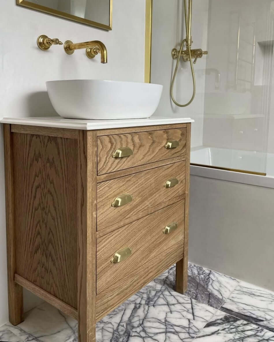Hanover Oak Bathroom Vanity Unit