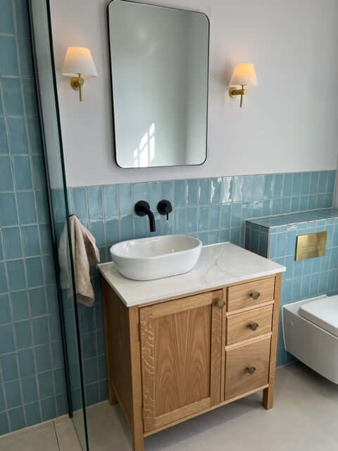 Langdale Oak Bathroom Vanity Unit