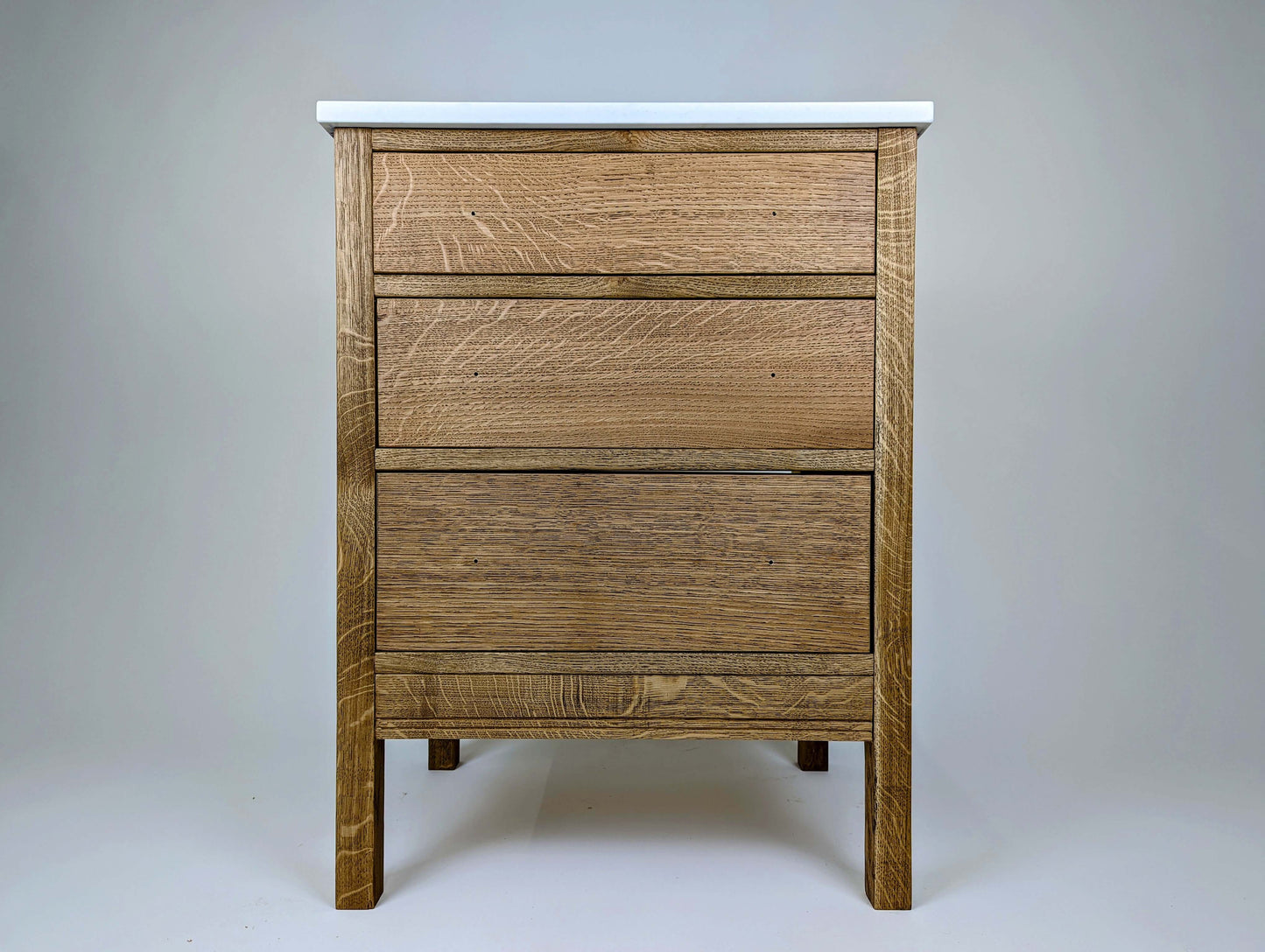 Vintage Inspired Solid Oak Bathroom Vanity Unit