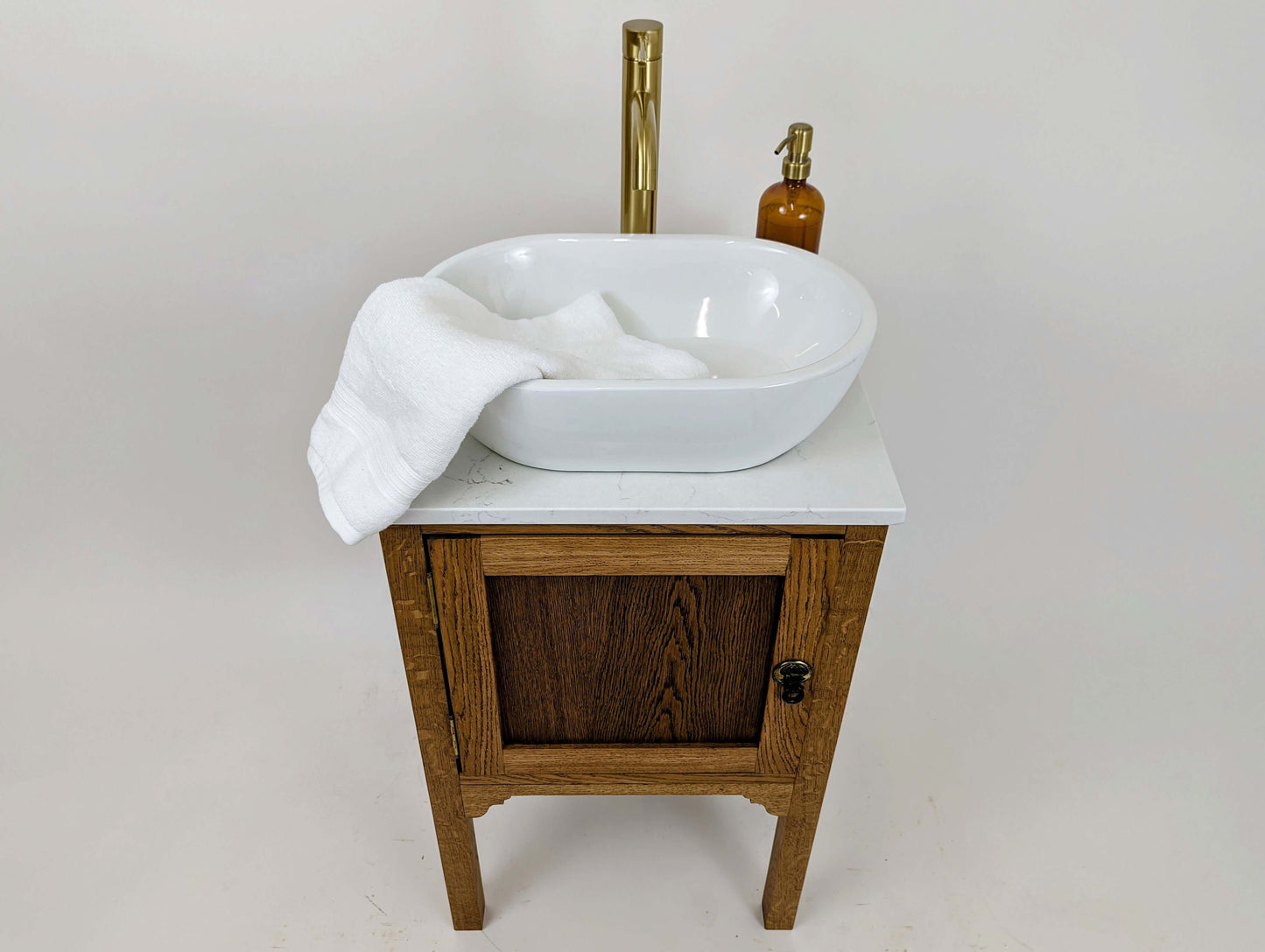 Regency Oak Bathroom Vanity Unit