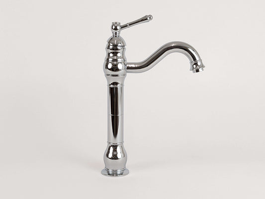 Vintage Chrome Tall Basin Mixer Tap