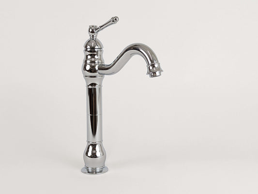 Vintage Chrome Tall Basin Mixer Tap