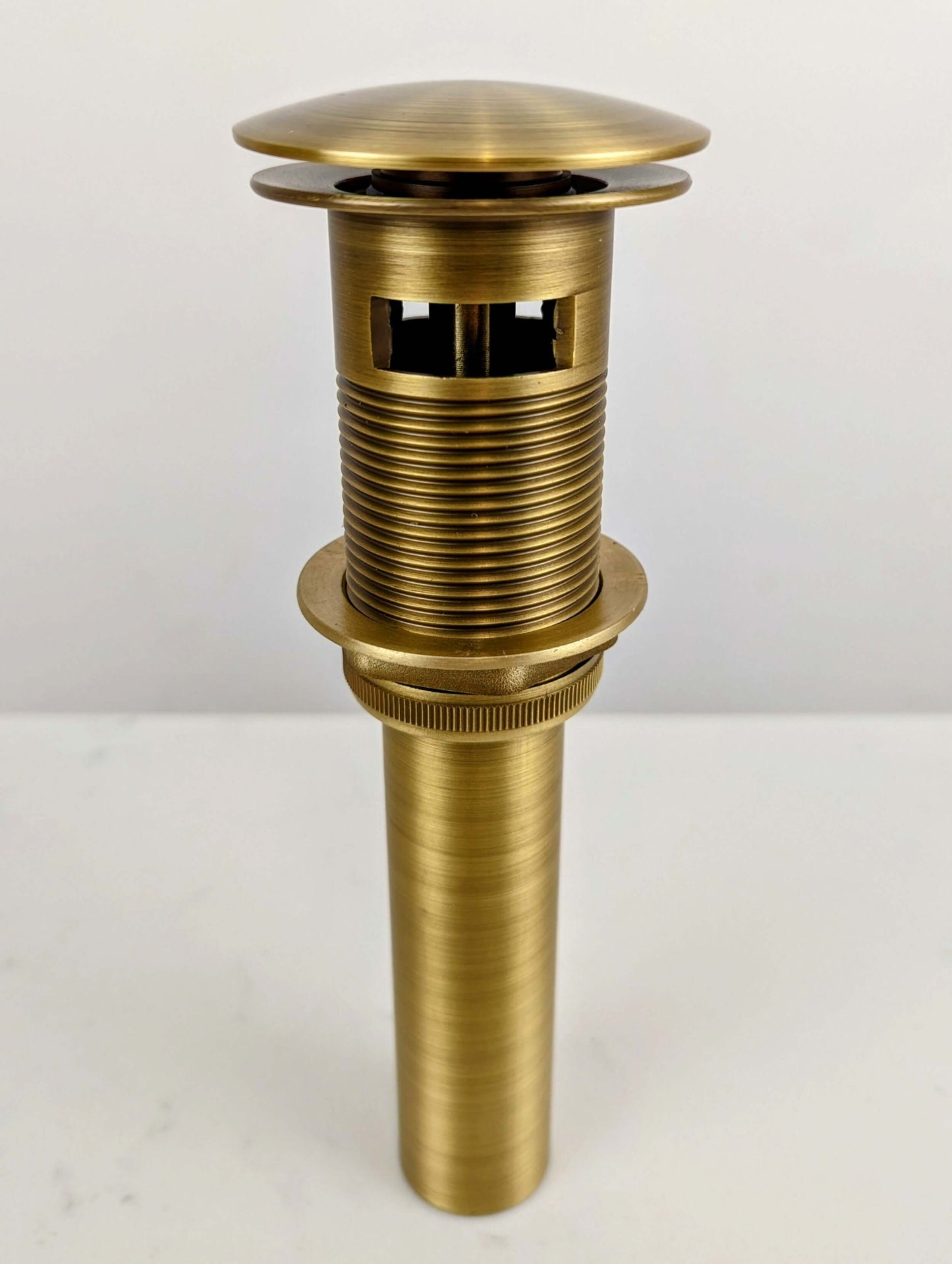 Vintage Brass Slotted Basin Waste