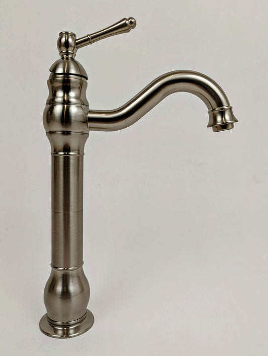 Vintage Nickel Tall Basin Mixer Tap