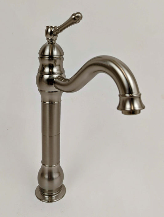 Vintage Nickel Tall Basin Mixer Tap