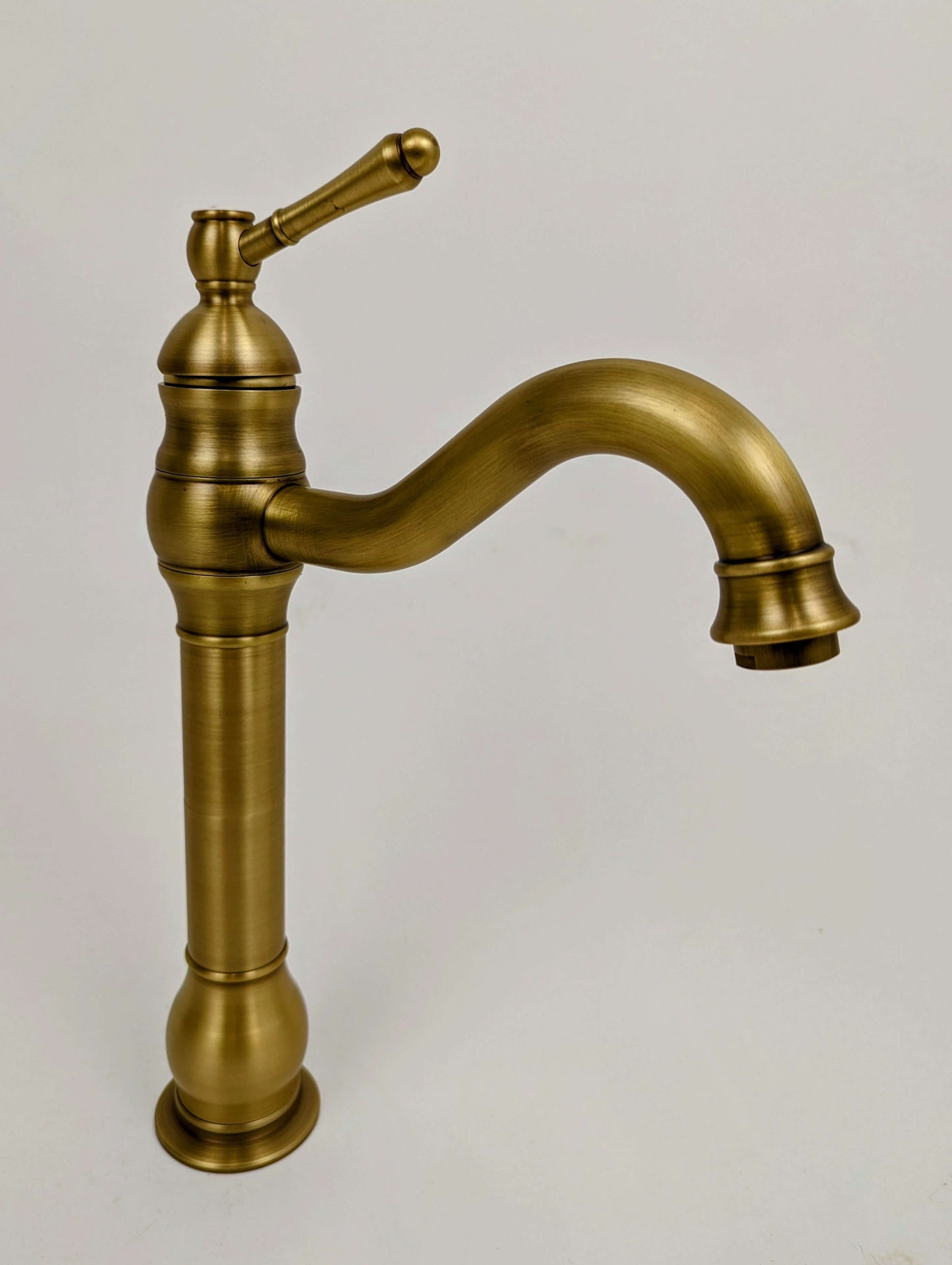 Vintage Brass Tall Basin Mixer Tap